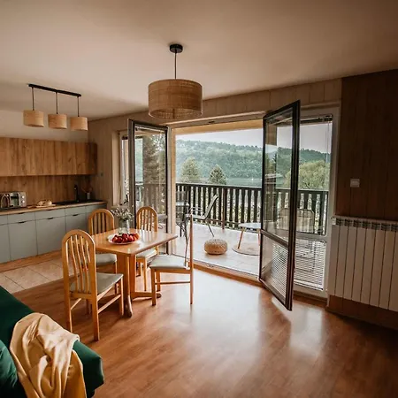 Apartamenty Na Stoczku nad jeziorem z widokiem na jezioro JACUZZI Polańczyk Zewnętrze zdjęcie